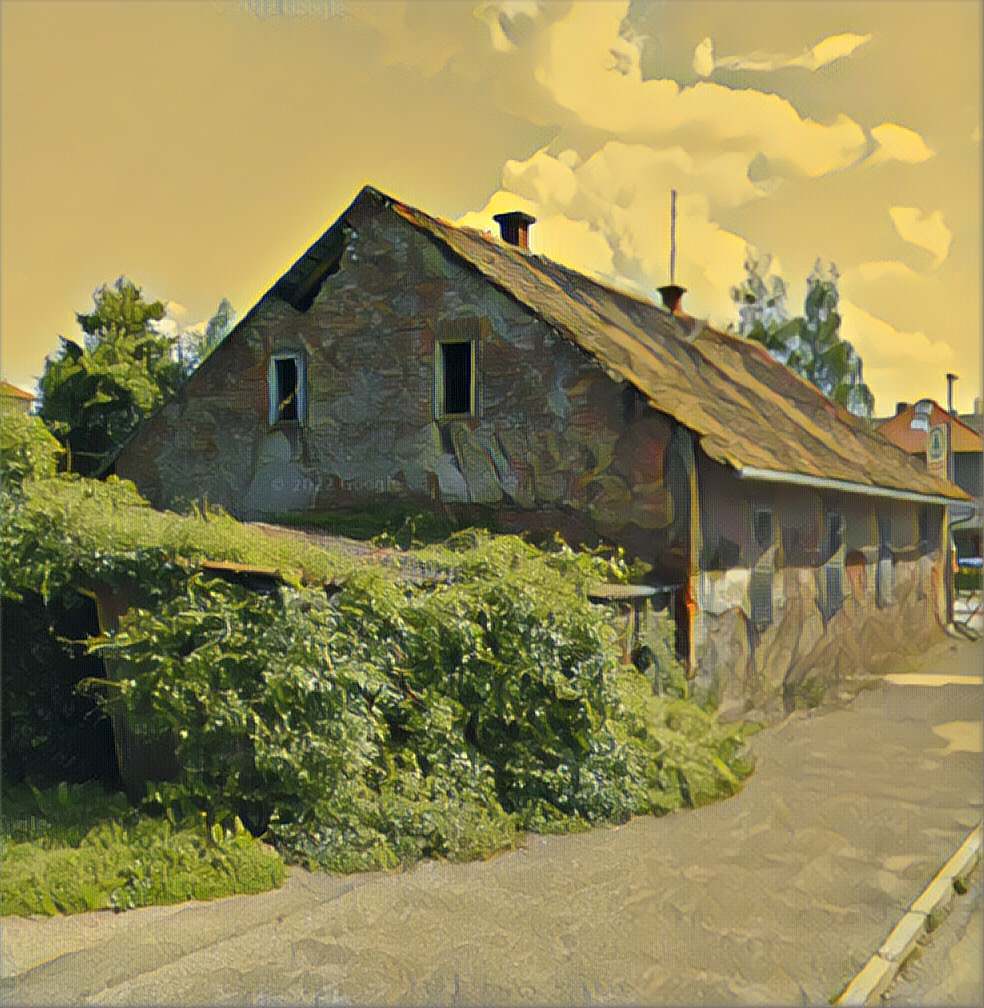 Papa, hiša na robu parka